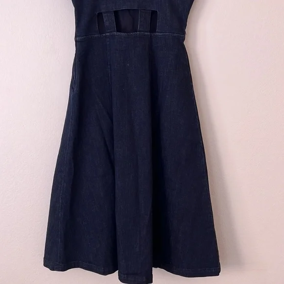 Whistles Women’s A-line Denim Mini Dress Size 2 Blue - Picture 6 of 9